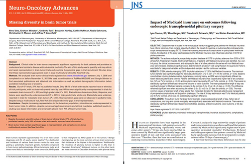 Two Papers Show Disparities in Neurosurgical Research and Outcomes