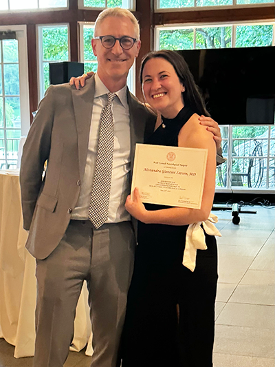Dr. Jeffrey Greenfield and Dr. Alexandra Giantini Larsen