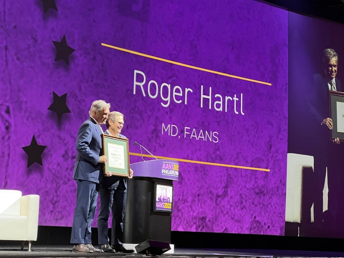 Dr. Härtl Named AANS Humanitarian of the Year
