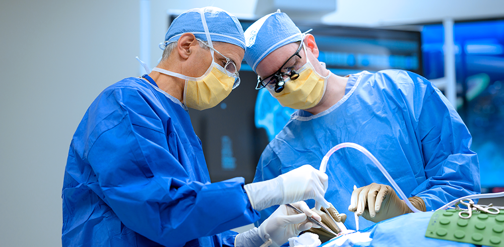 Dr. Bander in the OR with Dr. Souweidane Dr. Bander in the OR with Dr. Souweidane
