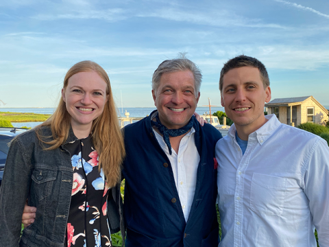 Dr. Justin Schwarz and Dr. Whitney Parker with Dr. Roger Hartl