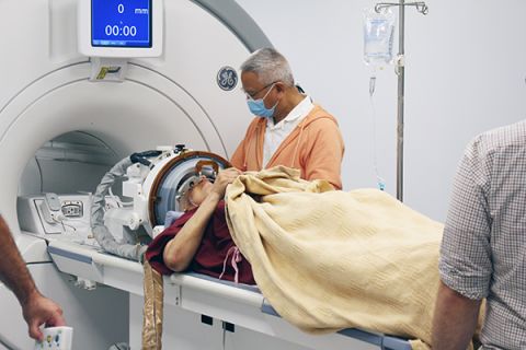 With results achieved, the patient is removed from the scanner